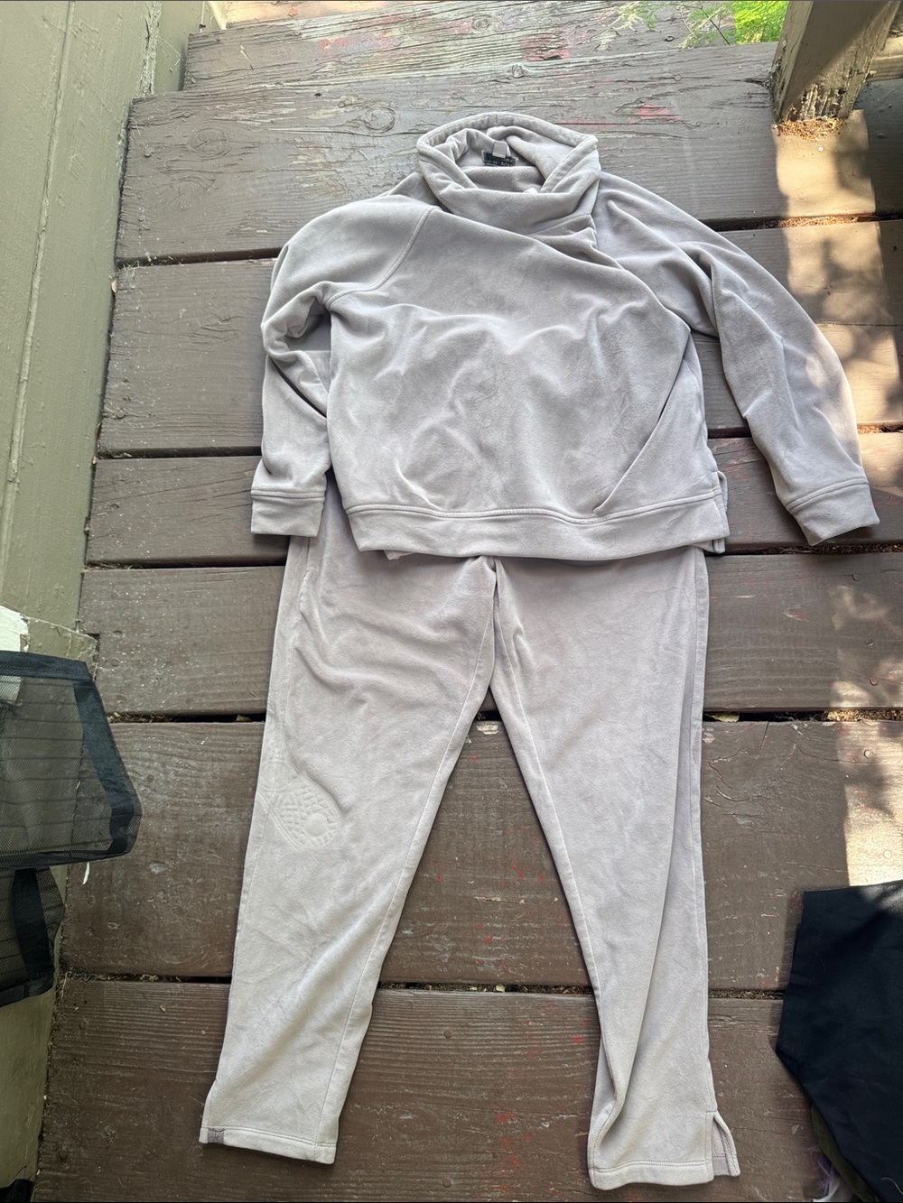 Barefoot Dreams Light Gray Cozy Sweatshirt & Jogger Set